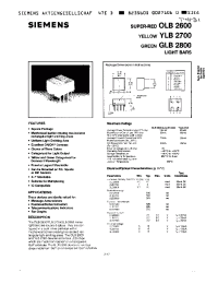 Datasheet YLB2700 manufacturer Siemens