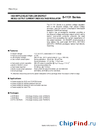 Datasheet S-1131B27PD-N4M-TF manufacturer Seiko