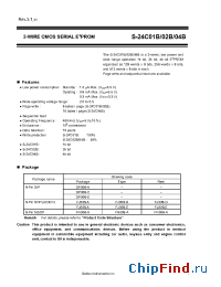 Datasheet S-24C01BMFN manufacturer Seiko