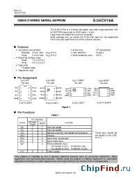 Datasheet S-24CV16A manufacturer Seiko