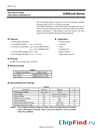Datasheet S-89220ACNC-1C1-TF manufacturer Seiko
