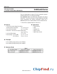Datasheet S-89530BCPN-HFB-TF manufacturer Seiko