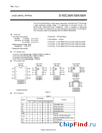Datasheet S-93C46ADP-1A manufacturer Seiko