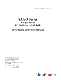 Datasheet SAA-3 manufacturer Seiko
