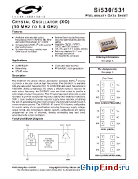 Datasheet 531FA622M080BG manufacturer Silicon Lab.