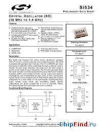 Datasheet 534BA622080BGR manufacturer Silicon Lab.