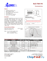 Datasheet SLD-74A1/16 manufacturer Silonex