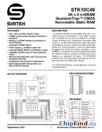 Datasheet STK10C48-20 manufacturer Simtek