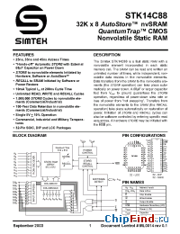 Datasheet STK14C88-NF45I manufacturer Simtek
