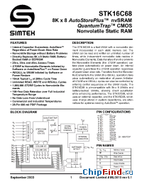 Datasheet STK16C68-35I manufacturer Simtek