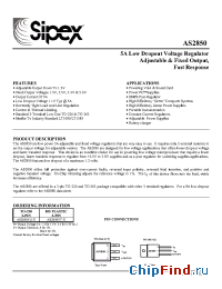 Datasheet AS2850 manufacturer Sipex