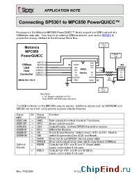 Datasheet MPC850 manufacturer Sipex
