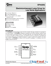 Datasheet SP4425QCUEB manufacturer Sipex