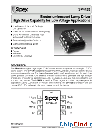 Datasheet SP4428 manufacturer Sipex