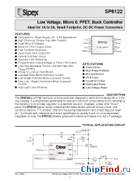 Datasheet SP6122ACU-1.5 manufacturer Sipex