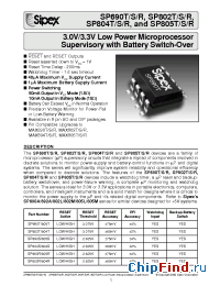 Datasheet SP690SCN manufacturer Sipex