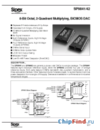Datasheet SP9841BN manufacturer Sipex