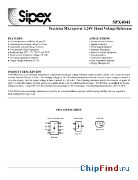 Datasheet SPX4041 manufacturer Sipex