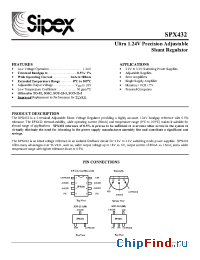 Datasheet SPX432AM manufacturer Sipex