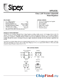 Datasheet SPX432LM manufacturer Sipex