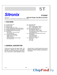 Datasheet ST2024 manufacturer Sitronix