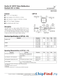 Datasheet AS115-61 manufacturer Skyworks