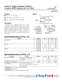 Datasheet AS119-12 manufacturer Skyworks