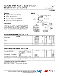 Datasheet AS349-12 manufacturer Skyworks
