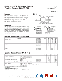 Datasheet AS373-12 manufacturer Skyworks