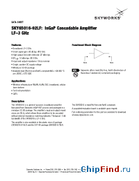 Datasheet SKY65016-92LF manufacturer Skyworks