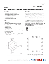 Datasheet SKY73009 manufacturer Skyworks