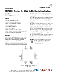 Datasheet SKY74691 manufacturer Skyworks