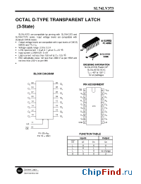 Datasheet 74LV373 manufacturer SLS