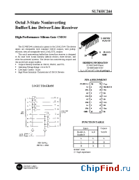 Datasheet SL74HC244D manufacturer SLS