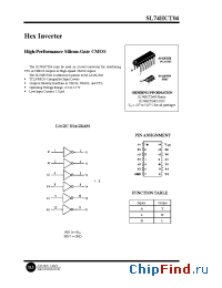 Datasheet SL74HCT04D manufacturer SLS