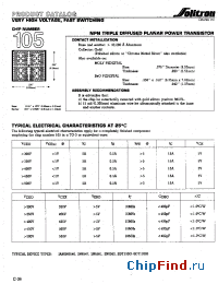 Datasheet 105XC002 manufacturer Solitron