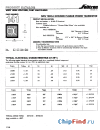 Datasheet 141XC003 manufacturer Solitron