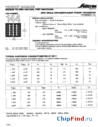 Datasheet 144XC001 manufacturer Solitron