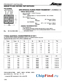 Datasheet 179XC005 manufacturer Solitron