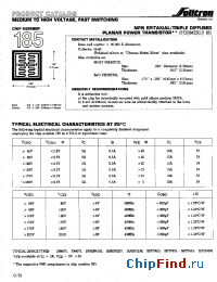 Datasheet 185XC008 manufacturer Solitron