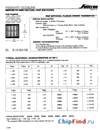 Datasheet 265XC012 manufacturer Solitron