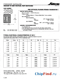 Datasheet 288XC001 manufacturer Solitron