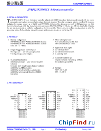 Datasheet SN8P0112S manufacturer SONiX