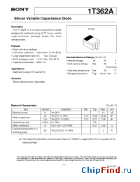 Datasheet 1T362A manufacturer SONY
