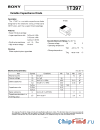 Datasheet 1T397 manufacturer SONY