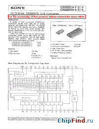 Datasheet CX20201A-2 manufacturer SONY