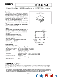 Datasheet ICX409AL manufacturer SONY