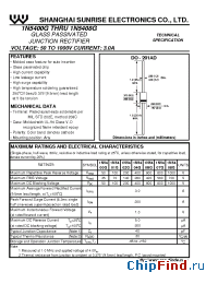 Datasheet 1N5400G manufacturer SSE