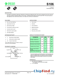 Datasheet S106 manufacturer Solid State