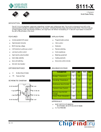 Datasheet S111-TR manufacturer Solid State